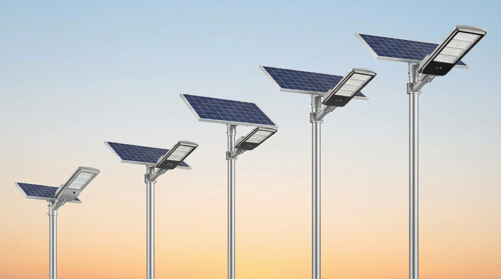 Solar street light wattage selection guide - 30W to 200W comparison