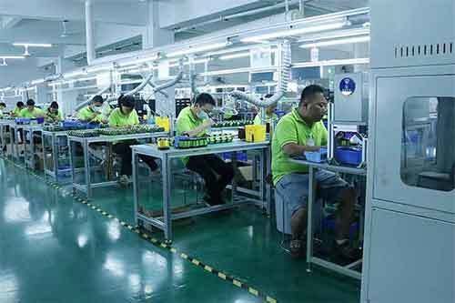 Solar battery cell assembly production line at Solarens